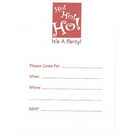 Tuits 3305_i Ho! Ho! Ho! Invitations Pack Of 1