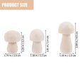 thumbnail image 4 of 30 Pcs Champignons en Bois Naturels Non Peints, 4 of 4