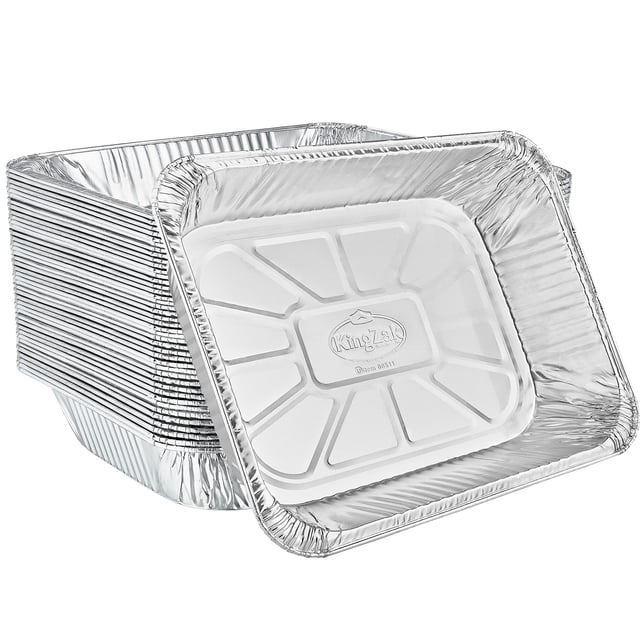 Sartenes de aluminio Nicole Home Collection, tamaño medio, 9 x 13 (paquete de 100)