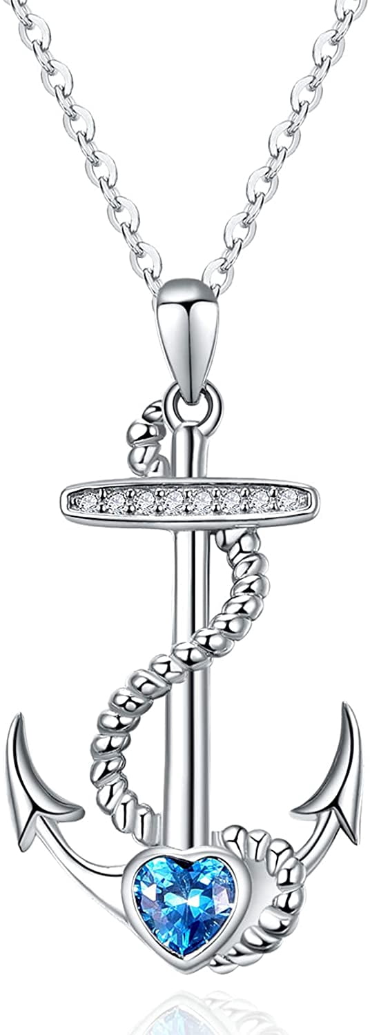 Anchor Necklace for Women 925 Sterling 