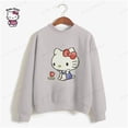 thumbnail image 4 of Sudadera con capucha fina y elegante de HELLO KITTY Harajuku para mujer, estilo coreano, holgada, estilo urbano, con dibujos animados, tallas S a 3XL, 4 of 5
