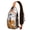 Black-21, variant on Bright Colorful Butterfly and Bee Crossbody Bag – Reversible Strap, Secure Zippers – Vintage Autumn Leaves Blossom Print