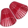 thumbnail image 1 of 2pcs Translucent Gauze Lamp Shade, Clip- Bulb Light Cover 3. 5x5. 5x5. 1, Cloth Hand Crafted, for Table Lamp and Floor Light, 1 of 8