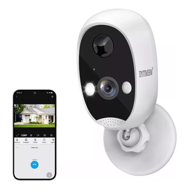 Cámara De Seguridad Hd Wifi 4mp Con Baterías Dytimeem,con Alarma,detección De Movimiento,audio Bidireccional,visión Nocturna A Todo Color,ip65 Impermeabledos Baterías De 4000ma