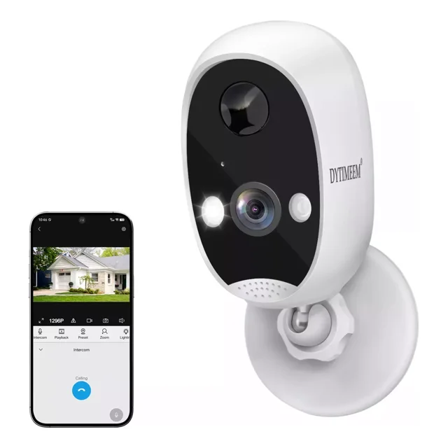 Cámara De Seguridad Hd Wifi 4mp Con Baterías Dytimeem,con Alarma,detección De Movimiento,audio Bidireccional,visión Nocturna A Todo Color,ip65 Impermeabledos Baterías De 4000ma