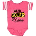 thumbnail image 3 of Inktastic Childhood Cancer Ribbon for My Cousin Boys or Girls Baby Bodysuit, 3 of 5