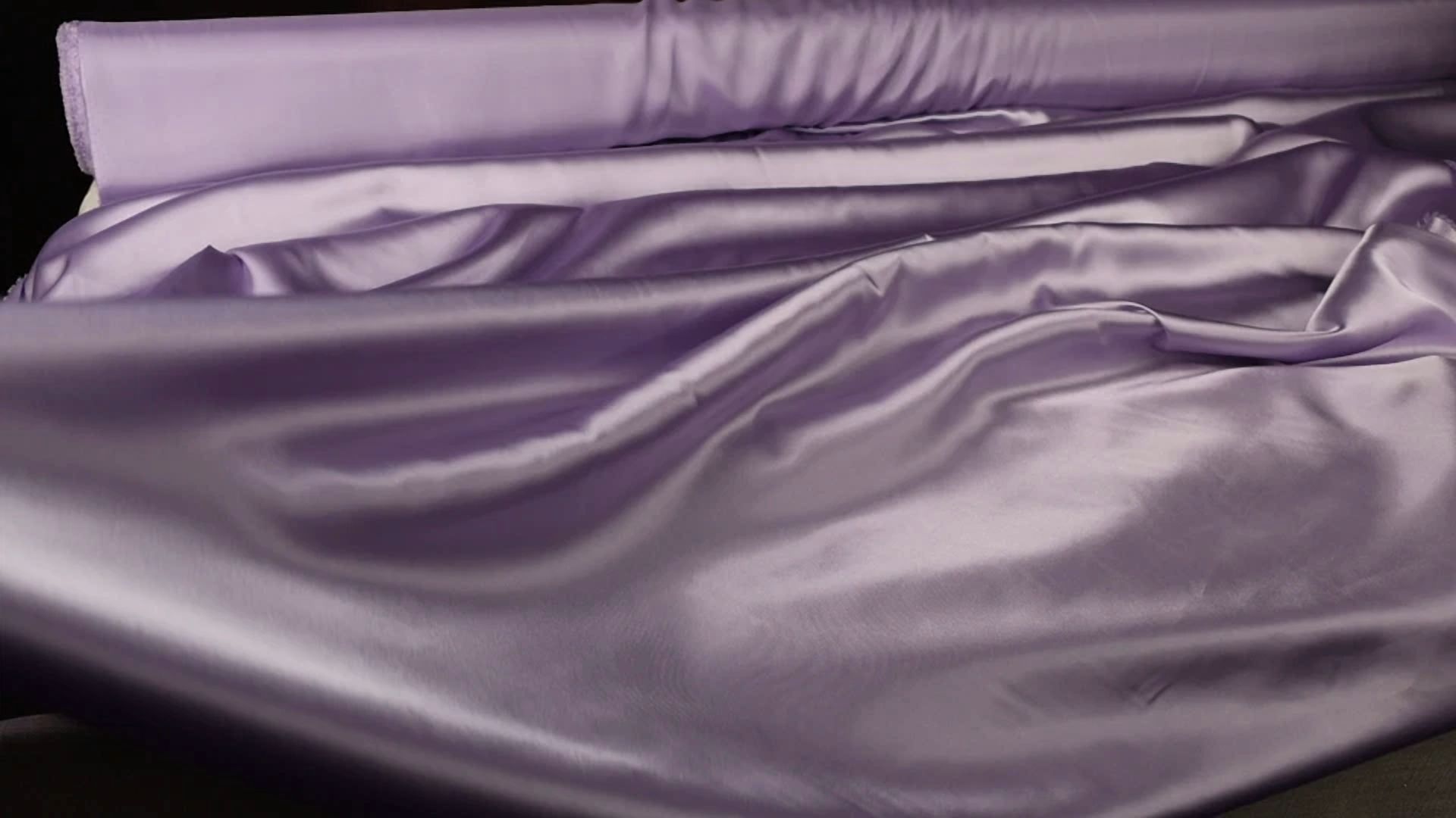 BUTTERFLY- Lilac Satin Charmeuse Fabric By The Yard 173