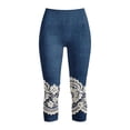 thumbnail image 5 of Jopfuhed Leggings for Women Stretchy High Waist Tummy Control 7/8 Yoga Pants with Pockets Casual Floral Printed Gym Workout Pants,Sizes S-3XL, 5 of 9