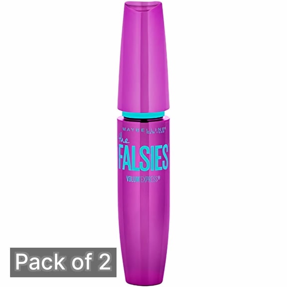 Maybelline Falsies Washable Mascara, 281-Very Black, 0.25 fl oz (Pack of 2)