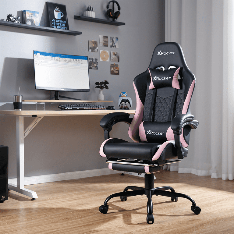 X Rocker Apex PC Gaming Chair with Massage Function and Footrest