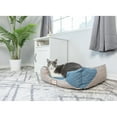 thumbnail image 3 of Armarkat Cat Bed Model C47, navy blue & beige, 3 of 10
