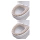 thumbnail image 1 of Bewildely 1 unidad de calentador y grueso para baño, cubierta de asiento de inodoro de tela lavable y estirable, almohadillas para Closestool, beige 2piezas Bewildely CBP054619, 1 of 6