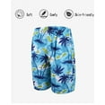 thumbnail image 6 of Men's & Big Men's Beach Shorts Set Hawaii Print Board Shorts with Pocket Mens Swimsuits Trunks Men Swim Trunks 2-Pack,XXXL, 6 of 8