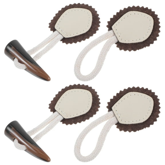 HAMPPLIES Toggles For Clothing Toggle Button Multi Cotton 2 Pairs For Accessories