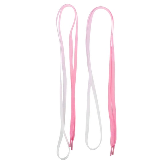Supvox 1Pair Vibrant Pink Gradient Shoelaces for Sports and Casual Shoes