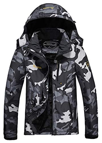 MOERDENG Women's Waterproof Ski Jacket Warm Winter Snow Coat Mountain Windbreaker Hooded Raincoat Jacket 