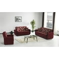thumbnail image 2 of Ottomanson Roma Sofa Bed with Storage 75", Burgundy Chenille, 2 of 5