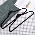 thumbnail image 2 of Perchas antideslizantes YONGSHENG negro/plata paquete DE 20, 2 of 5