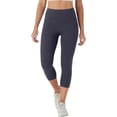 thumbnail image 6 of Lumtrix High Waisted Capri Leggings for Women Tummy Control Soft Yoga Pants Gym Workout Running Leggings with Pockets Dark Purple XL, 6 of 6