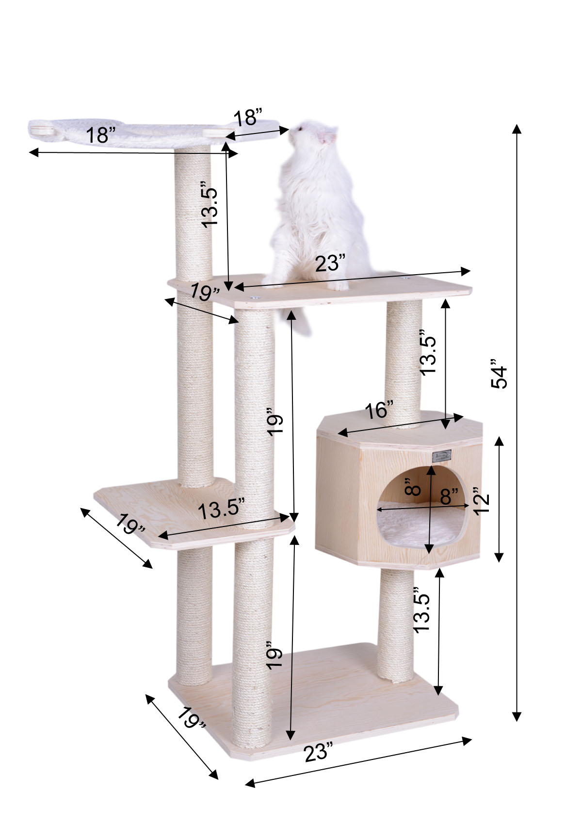 54 handcrafted roman cat condo