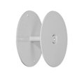 thumbnail image 1 of 2-5/8" Grey Steel Door Hole Plate, 1 of 2