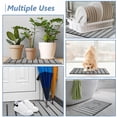 thumbnail image 5 of Alfombrilla de baño plegable de piedra, superabsorbente, de diatomeas, antideslizante, de 60 x 39 cm, de secado rápido, compacta y fácil de guardar, fácil de limpiar, color gris., 5 of 5