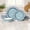 Light Blue, variant on 12-Piece Melamine Dinnerware Set, Lightweight & Unbreakable Navy Blue Plates for Indoor & Outdoor Use, Dishwasher Safe