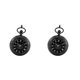 thumbnail image 2 of Minnieouse Roman Numbers Round Dial Quartz Analog Pocket Watch Gift Necklace Black 2piezas Tipo 1, 2 of 6
