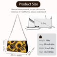 thumbnail image 6 of TSOVTHRID Sunflower Leopard Print Womens Clutch Purses Ladies Evening Handbags with Chain Strap Elegant Wedding Bag Gifts for Women Cocktail Prom Party, 6 of 7