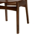 thumbnail image 6 of Baxton Studio Linnet 5-Piece Wood & Rattan Dining Set in Brown, 6 of 6