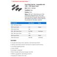 thumbnail image 2 of Front Brake Pad Set - Compatible with 1983 - 1998 Toyota Tercel 1984 1985 1986 1987 1988 1989 1990 1991 1992 1993 1994 1995 1996 1997, 2 of 2