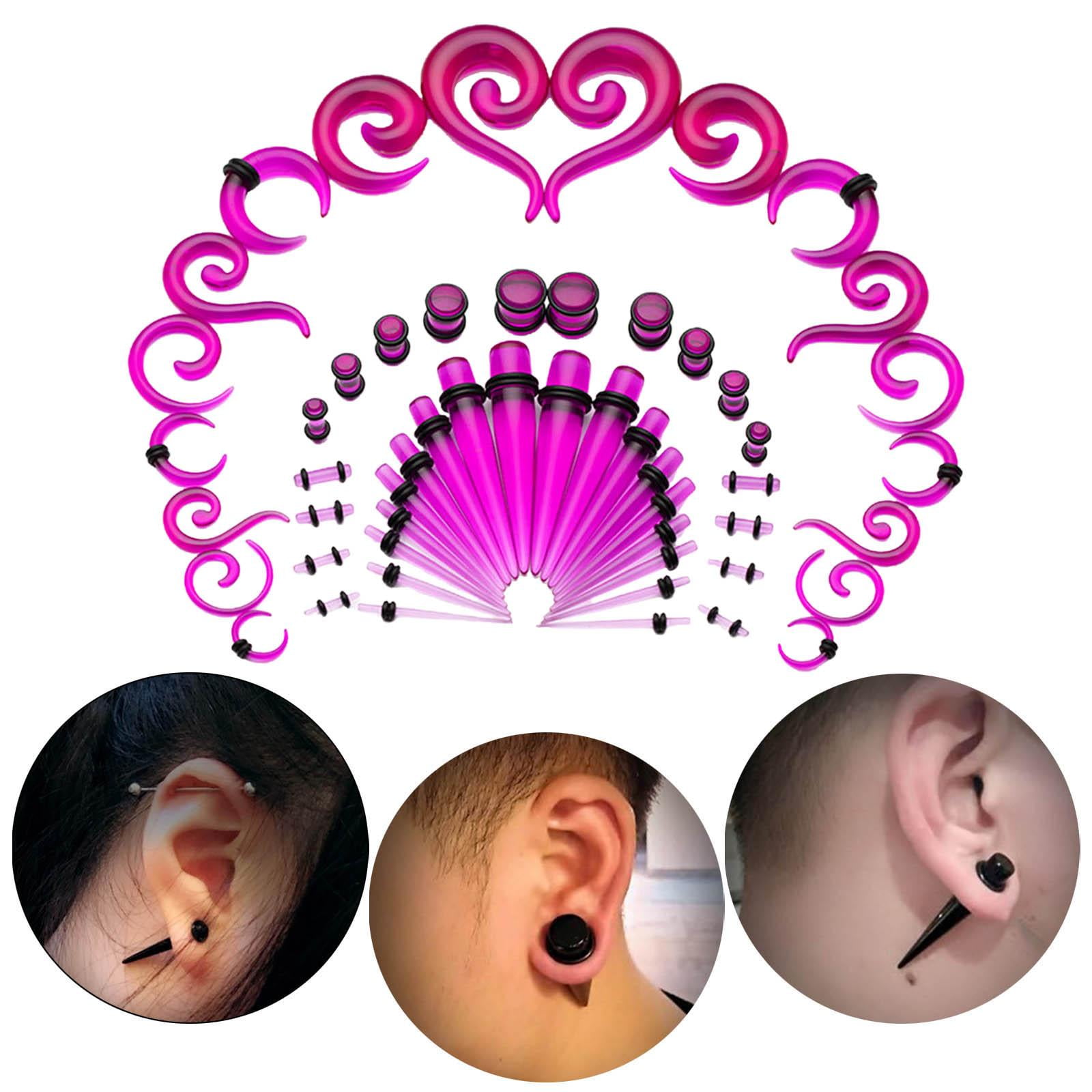 54 Pcs Ear Stretchers Tapers Ear Expander Ear Gauge Stretching