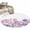 Light Purple Light Pink, variant on Round Rugs 3Ft, Pink Blue Spring Floral Round Area Rug Washable Indoor Throw Carpet, Summer Flower Botanical Small Non Slip Circle Rug for Bedroom Living Room Home Decor Aesthetic