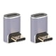 thumbnail image 4 of Adaptador Tipo C ANGGREK 90 Grados 2 Uds Macho A Hembra 40 Gbps, 4 of 8