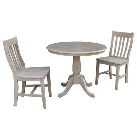 August Grove Petra Extendable Pedestal 3 Piece Solid Wood Bistro Set August Grove Petra Extendable Pedestal 3 Piece Solid Wood Bistro Set Com