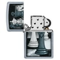 thumbnail image 4 of Zippo Chess Game Design Street Chrome Pocket Lighter, 4 of 7