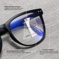 thumbnail image 3 of Folding Multifocal Progressive Reading Glasses Anti-Blue Light Lens Optical Glasses Men Women Computer Hyperopia Eyewear Grey +400, 3 of 6