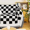 thumbnail image 2 of Couverture canapé, douce et confortable, couverture de voyage simple pratique, pour chambre à coucher, salon, bureau, 180x180 cm, 2 of 4