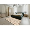 thumbnail image 5 of Ahgly Company Machine Washable Indoor Rectangle Abstract Brown Sugar Brown Area Rugs, 7' x 9', 5 of 7