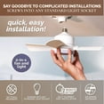 thumbnail image 3 of Bell + Howell Socket Breeze Fan 1000 Lumens 4 blades w Remote Control Socket Fan Light, 3 of 10