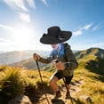 thumbnail image 5 of Men Mesh Solar Fisherman Fan Hat, USB Rechargeable Strong Wind Cooling Sun Protection Bucket Hat, Breathable Ventilated Outdoor Summer Hat for Fishing Gardening Hiking, 5 of 5