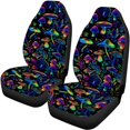 thumbnail image 5 of Pzuqiu Car Front Back Seat Covers Breathable Polyester, Compatible with Car Seats Automotive Seats, for Cars Truck, Rainbow Mushrooms, 5 of 10