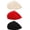 black+red+beige, variant on Classic Wool Beret Hats for Women Man Painter hat French Beret for Man Woman Warm Winte.(BALCK)