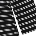 thumbnail image 4 of Fsgntruao Plus Size Pajama Set for Women Striped Short Sleeve Tops with Wide-Leg Long Pant Casual Nightwear Sleepwear, 4 of 6