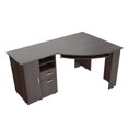 thumbnail image 1 of Inval America L-Shaped Corner Desk, Espresso, 1 of 6