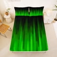 thumbnail image 5 of jejeloiu Gradient Geometric Pattern Full Size Sheets For Boy,Green Black Ombre Art Bed Sheets For Kids,4 Pieces, 5 of 6