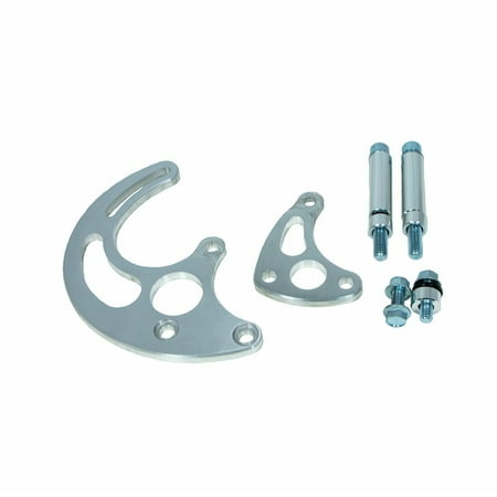 - TSP BBC Power Steering Pump Bracket Kit For Long Water Pump, Brushed Aluminum JM9115B
