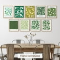 thumbnail image 3 of PixonSign Adhesive Canvas Print Wall Art Set - Green Floral Flower Pattern Variety Poster Art - Set of 9 Nature Wilderness Garden Botanical Plants Wall Décor for Living Room - 8"x10", 3 of 5