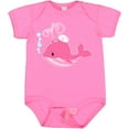 thumbnail image 3 of Inktastic Cute Pink Whale in Nautical Hat Boys or Girls Baby Bodysuit, 3 of 5