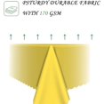 thumbnail image 3 of 60x84 Inch Yellow Rectangle Tablecloths Solid Color Heavy Duty Washable Fabric Table Cloth Waterproof Durable Table Cover for Kitchen Dining Party Buffet Home Picnic Wedding Decor, 3 of 7